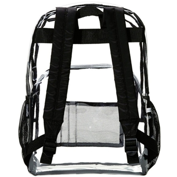 Mens "Damon" Clear School Backpack - Picture 6 of 7